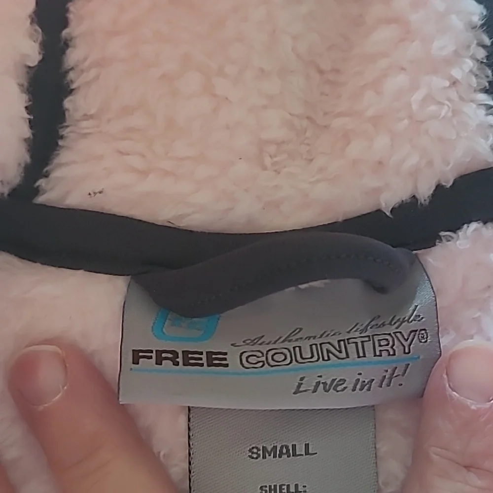 Y2K Free Country Pink Sherpa Jacket - Picture 4 of 7